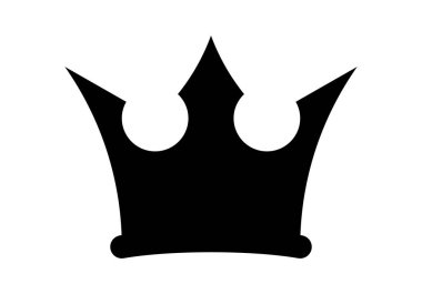 Taç simgesi, taç silueti, taç şeklinde sade.