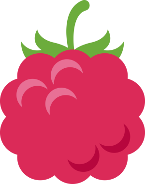 Boyama kitabı şablonu için ahududu çizimi, çocuklar için ahududu baskısı