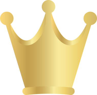 taç altın ikonu, altın taç lüksü