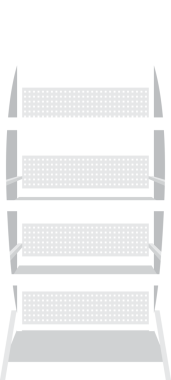 ürün rafı, tanıtım ekranı, beyaz ekran rafı