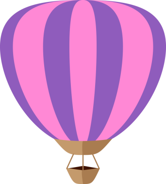 Boyama kitabı şablonu için balon çizimi, çocuk çalışma tablosu yazdırılabilir sıcak hava balonu