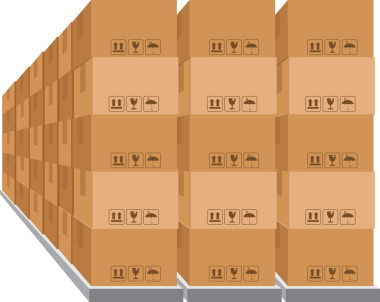 Raflardaki kutular, depo kutuları, raflardaki karton kutular, lojistik, kargo, depo, paket depolama posta servisi, raflardaki malların olduğu depo.