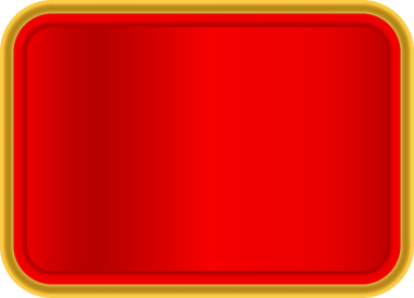 Sancak için kırmızı altın etiket, lüks altın çerçeve, altın plaka