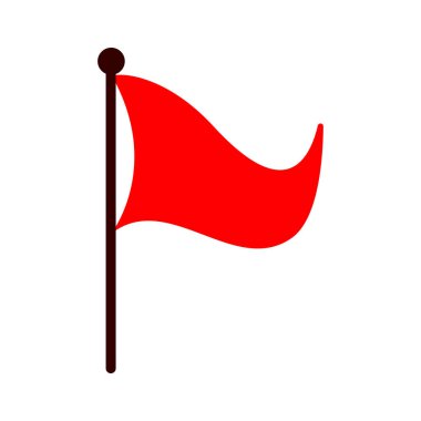 kırmızı bayrak simgesi, bayrak işareti, emoji bayrağı