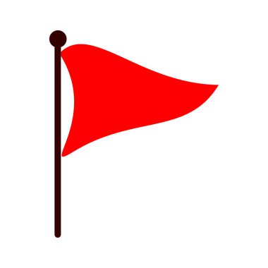 kırmızı bayrak simgesi, bayrak işareti, emoji bayrağı