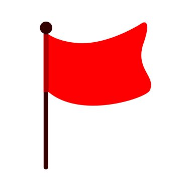 kırmızı bayrak simgesi, bayrak işareti, emoji bayrağı