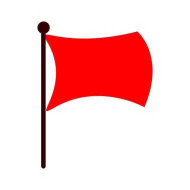 kırmızı bayrak simgesi, bayrak işareti, emoji bayrağı
