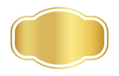 Klasik altın etiketli çerçeve, etiketli altın çerçeve, fiyat etiketi, isim kartı için altın rozet