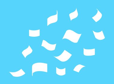 uçan kağıt fatura, kağıt kağıt not sinek, siluet kağıt fatura çoğu sonbahar, yoğun kaos konsepti