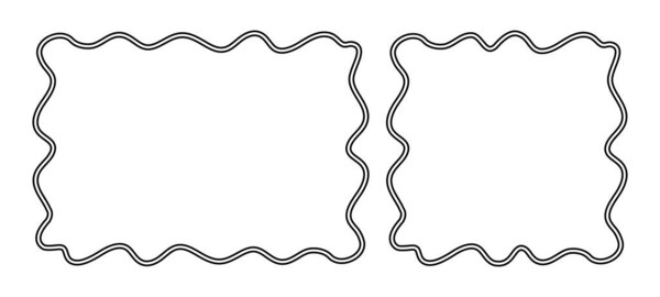 Рисунок ручной линии рамы, рамка для фото, рамка на границе, красивая рамка для писанины