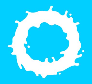 Süt sıçraması, süt sıçratma, süt sade şekil, süt dalgaları, süt ürünleri için süt sıçraması.