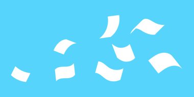 uçan kağıt fatura, kağıt kağıt not sinek, siluet kağıt fatura çoğu sonbahar, yoğun kaos konsepti