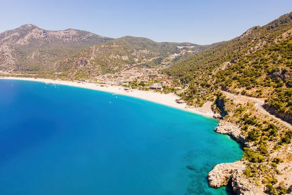 Villaggio Turistico Oludeniz Sulla Costa Del Mar Egeo Turchia Colpo — Foto Stock