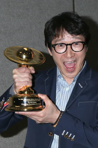 Los Ángeles Octubre Huy Quan Los 50º Premios Saturno Sala — Foto de Stock