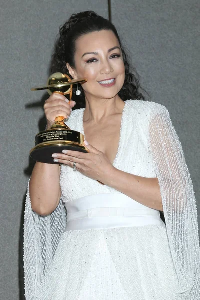 Los Angeles Olt Ming Wen Ved Den Saturn Awards Presserum - Stock-foto