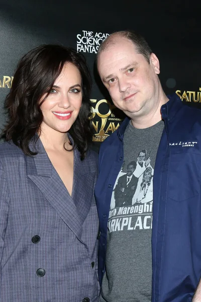 Los Angeles Oct Kate Siegel Mike Flanagan 50Th Saturn Awards — Stock Photo, Image