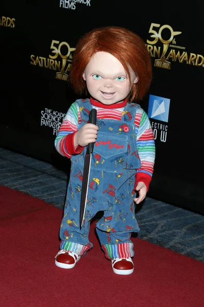 Los Angeles Oct Chucky Saturn Díjátadón Érkezés Marriott Convention Centerbe — Stock Fotó