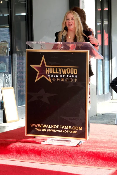 Los Angeles 11月4 Christina Applegate Star Ceremony Hollywood Walk Fame — ストック写真