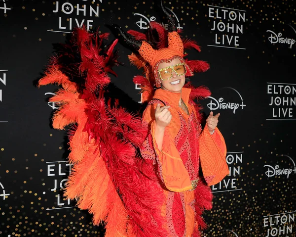 Los Angeles Nov Jojo Siwa Elton John Live Farewell Dodger — Stock Photo, Image