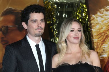 LOS ANGELES - 15 DEC: Damien Chazelle, Olivia Hamilton 15 Aralık 2022 'de Los Angeles' taki Akademi Sinema Müzesi 'ndeki Babil Los Angeles Premiere' de