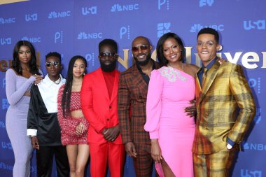 LOS ANGELES - JAN 15:  Courtney Coco Jones, Olly Sholotan, Akira Jolie Akbar, Jimmy Akingbola, Adrian Holmes, Cassandra Freeman, Jabari Banks at NBCUniversal Press Tour Red Carpet at the Langham Pasadena Hotel  on January 15, 2023 in Pasadena, CA