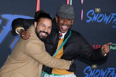 LOS ANGELES - FEB 15:  Tyler, the Creator, guest at the Snowfall Series Six premiere at the Ted Mann Theater on February 15, 2023 in Los Angeles, CA