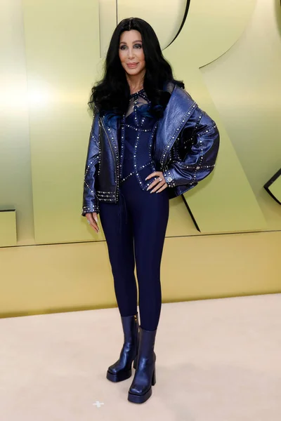 Los Angeles Mar Cher Στο Versace Fw23 Show Στο Pacific — Φωτογραφία Αρχείου