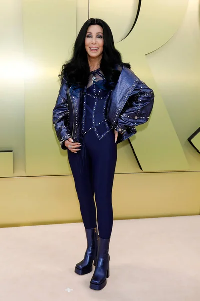 Los Angeles Mar Cher Versace Fw23 Show Pacific Design Center — стокове фото