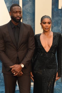 Dwayne Wade, Gabrielle Union, 12 Mart 2023 'te Wallis Annenberg Gösteri Sanatları Merkezi' ndeki Vanity Fair Oscar Partisi 'nde.