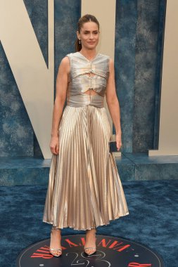 Amanda Peet, Wallis Annenberg Sahne Sanatları Merkezi 'ndeki 2023 Vanity Fair Oscar Partisi' nde 12 Mart 2023 'te Beverly Hills, CA