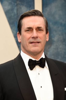 Jon Hamm, Wallis Annenberg Sahne Sanatları Merkezi 'ndeki 2023 Vanity Fair Oscar Partisi' nde 12 Mart 2023 'te Beverly Hills, CA