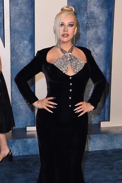 Los Angeles Mar Christina Aguilera 2023 Vanity Fair Oscar Party — Stockfoto