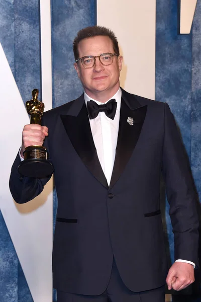 Los Ángeles Marzo Brendan Fraser Vanity Fair Oscar Party 2023 — Foto de Stock