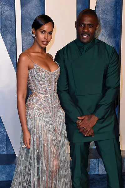 Los Angeles Mar Sabrina Dhowre Elba Idris Elba Imprezie Vanity — Zdjęcie stockowe