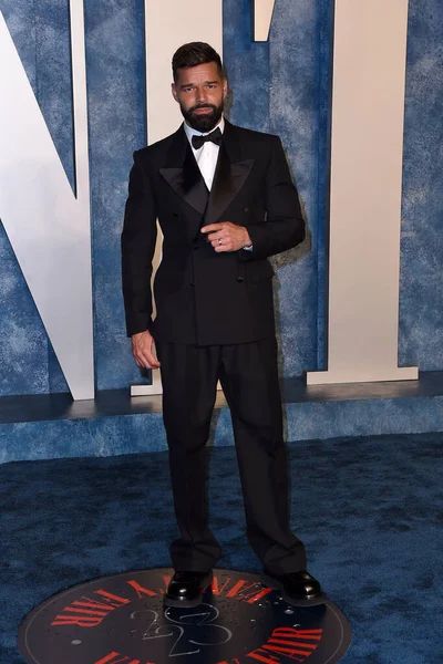 Los Angeles Mar Ricky Martin Feira Vaidade 2023 Oscar Party — Fotografia de Stock