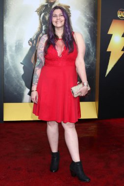 Shazam 'da Tessa Smith' i izledik! Los Angeles Tanrılarının Öfkesi 'nin galası 14 Mart 2023' te Westwood, CA