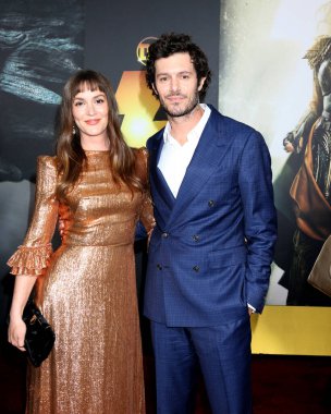 Adam Brody, Shazam 'daki Leighton Meester' dan! Los Angeles Tanrılarının Öfkesi 'nin galası 14 Mart 2023' te Westwood, CA