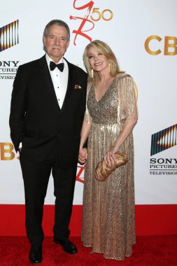 Eri Braeden, Melody Thomas Scott, The Young 'ın 50. yıldönümünde ve Vibiana' da The Restless at the Vibiana 'da 17 Mart 2023, Los Angeles, CA