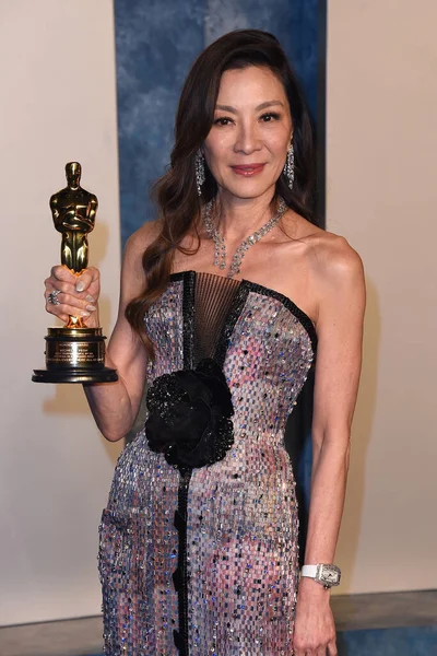 Los Angeles Mar Michelle Yeoh Στο 2023 Vanity Fair Oscar — Φωτογραφία Αρχείου