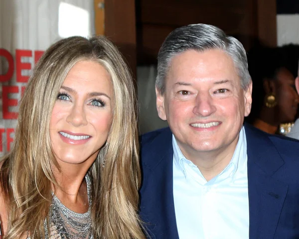 Los Angeles Mar Jennifer Aniston Ted Sarandos Murder Mystery Premiere — Stock Photo, Image