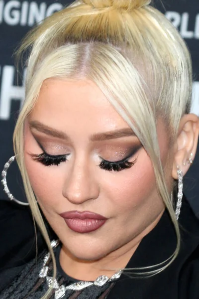 Los Angeles Apr Christina Aguilera Vid Den Genombrottsceremonin Ankomster Till — Stockfoto
