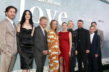 LOS ANGELES - APR 26: Tom Pelphrey, Krysten Ritter, Jesse Plemons, Elizabeth Marvel, Elizabeth Olsen, Lily Rabe, Patrick Fugit, Keir Gilchrist, Richard C. Jones, Love & Death TV Premiere at the Directors Guild of America