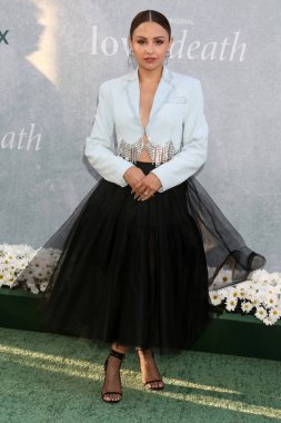 LOS ANGELES - 26 Nisan 2023 'te Los Angeles, CA' daki Love & Death TV 'nin galasında Aimee Carrero