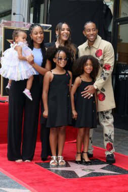 LOS ANGELES - 18 Mayıs, Eudoxie Mbouguiengue, Karma Bridges, Dauthers, Chris Bridges namı diğer Ludacris Star Seremonisinde 18 Mayıs 2023 'te Los Angeles, CA