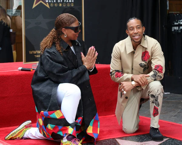 Los Angeles May Queen Latifah Chris Bridges Aka Ludacris Ludacris — Stock Photo, Image