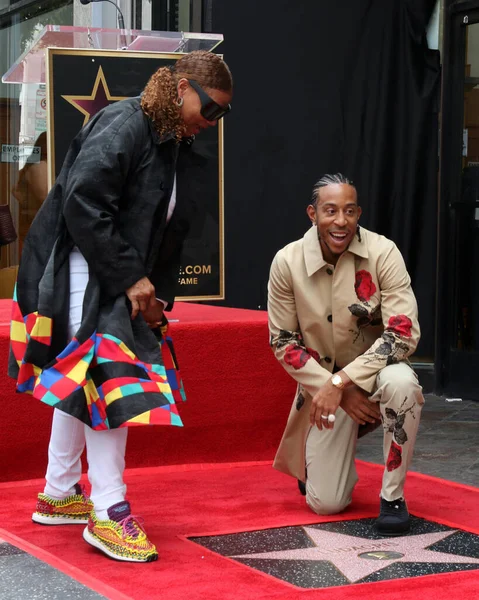 Los Angeles Maj Drottning Latifah Chris Bridges Alias Ludacris Vid — Stockfoto