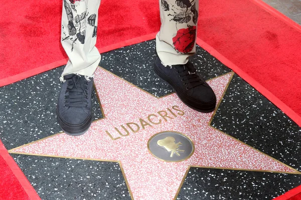 Los Angeles Maj Chris Bridges Aka Ludacris Ceremonii Gwiazdy Ludacris — Zdjęcie stockowe