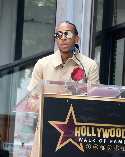 Los Angeles Maj Chris Bridges Ludacris Ceremonii Gwiazdy Ludacris Hollywoodzkiej — Zdjęcie stockowe
