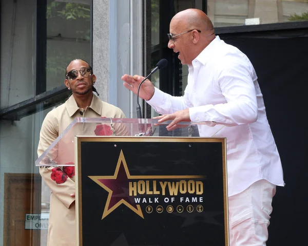 Los Angeles Mai Chris Bridges Alias Ludacris Vin Diesel Cérémonie — Photo