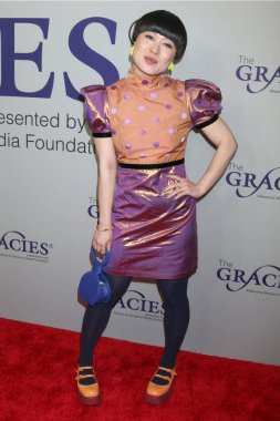 23 Mayıs 2023 'te Beverly Wilshire Oteli' ndeki 48. Geleneksel Gracie Ödülleri 'nde Atsuko Okatsuka.